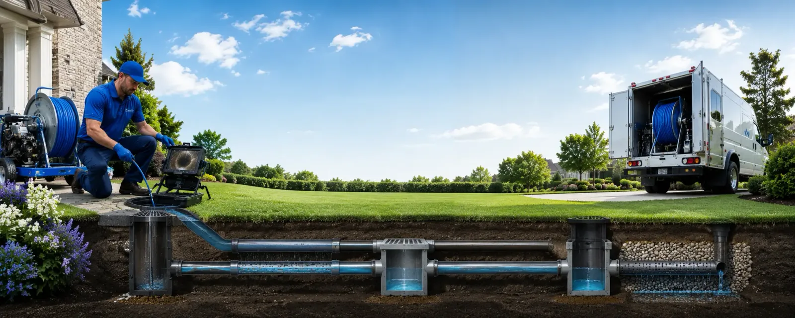 Outdoor drain cleaning information for La Ward, TX